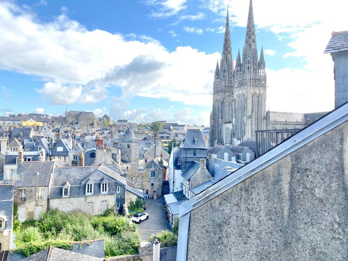 Le Nid Des Quais - Vue Panoramique Au Coeur De La Ville - Wifi - Entree Autonome Quimper Eksteriør billede